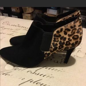 Cole Haan leopard ankle boots